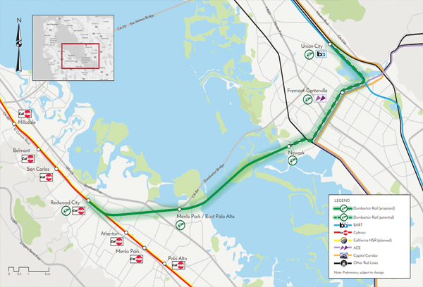 Dumbarton Bridge Map