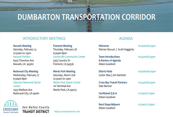 Dumbarton Rail Project Introductory Meetings Powerpoint